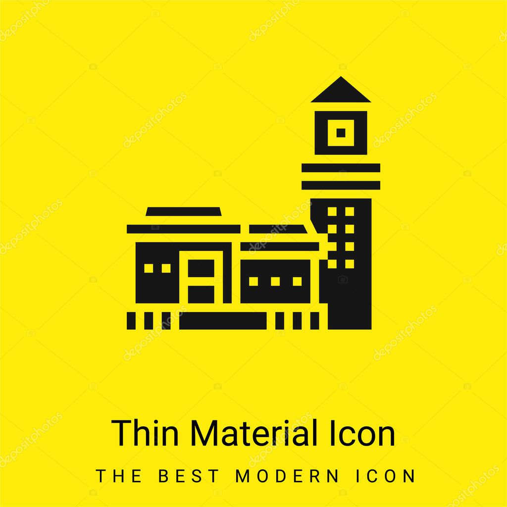 Bo Kaap minimal bright yellow material icon