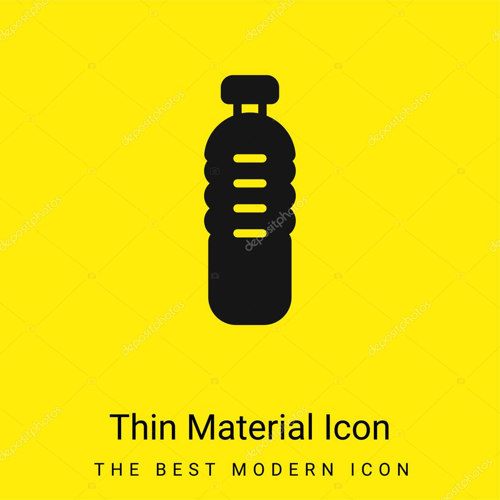 Bottle minimal bright yellow material icon