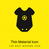 Baby Onesie oblečení s hvězdičkou Design minimální jasně žlutý materiál ikona