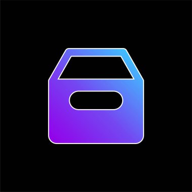 Mavi gradyan vektör simgesini arşivle