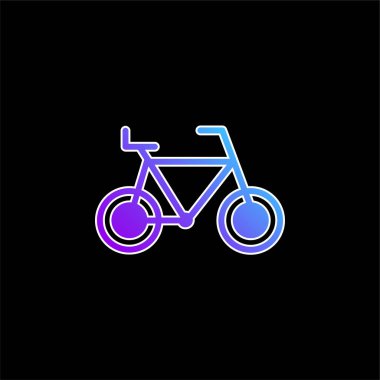 Bisiklet mavisi gradyan vektör simgesi