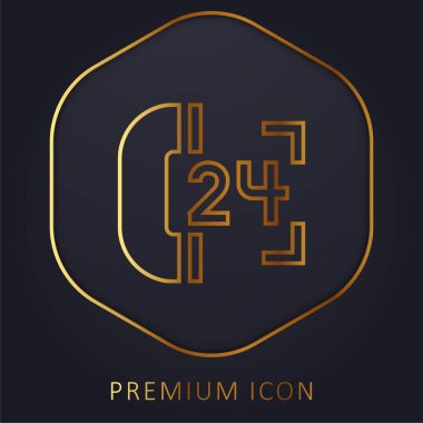 24 Saat Altın Hat prim logosunu veya simgesini destekle