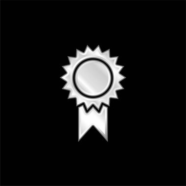 Gümüş kaplama metalik simge ödülü