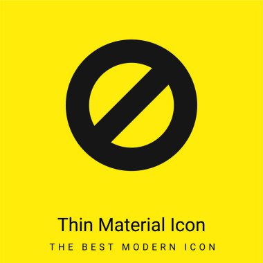 Block minimal bright yellow material icon clipart