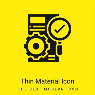 Accuracy minimal bright yellow material icon clipart