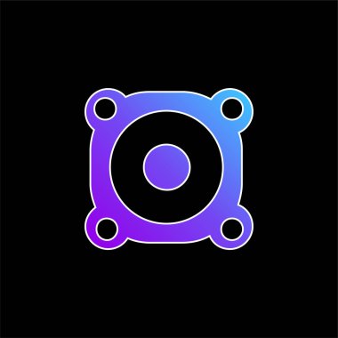 Yükseltici mavi gradyan vektör simgesi