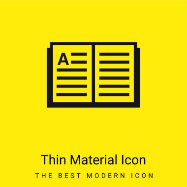 Kitap en az parlak sarı malzeme simgesi