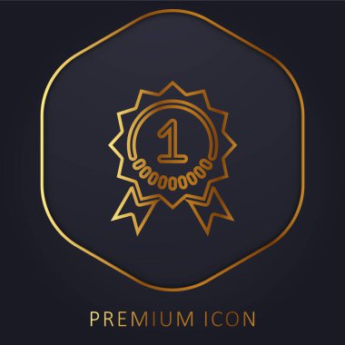 Best Seller golden line premium logo or icon clipart