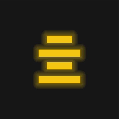 Ortadaki sarı parlak neon simgesini hizala