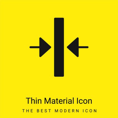 Align minimal bright yellow material icon clipart
