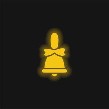 Zil sarısı parlak neon simgesi