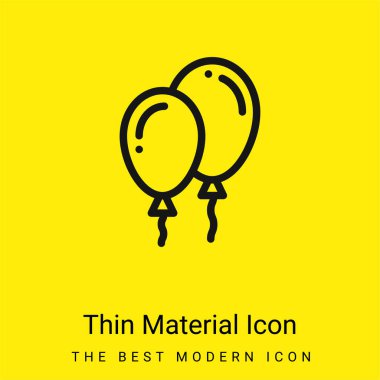 Balonlar çok az parlak sarı madde simgesi