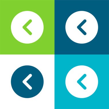 Arka Düz Renk en az simge seti