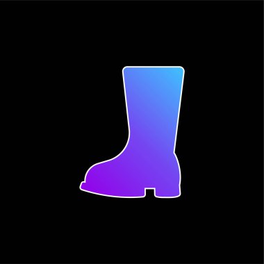 Çizme mavisi gradyan vektör simgesi