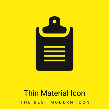 Siyah Pano Asgari Parlak Sarı Madde simgesi