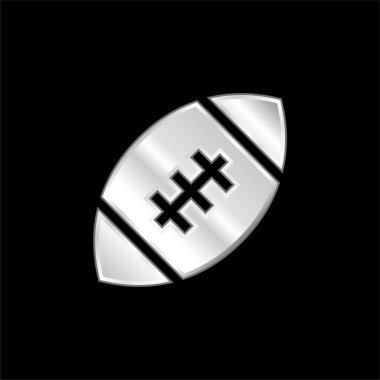 Amerikan futbolunun gümüş kaplama metalik simgesi