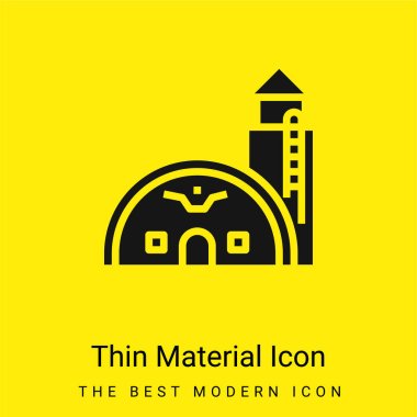 Base minimal bright yellow material icon clipart
