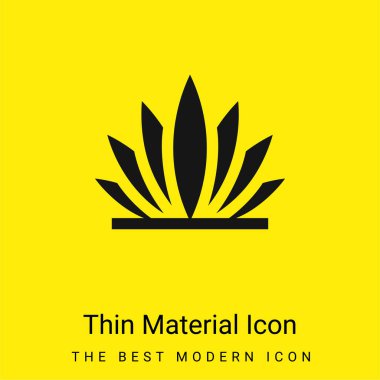 Agave minimal bright yellow material icon clipart
