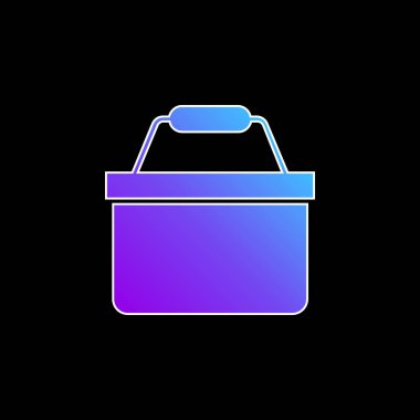 Sepet mavisi gradyan vektör simgesi