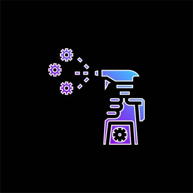 Antibacterial blue gradient vector icon clipart
