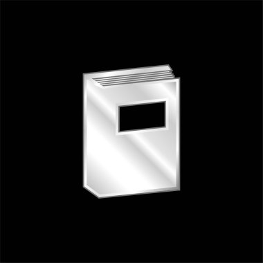 Kitap Eğitim Aracı Gümüş kaplama metalik simge