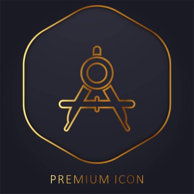 Büyük Pusula Açık Altın Satır prim logosu veya simgesi