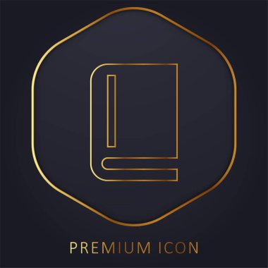 Altın satır premium logosu ya da simgesi