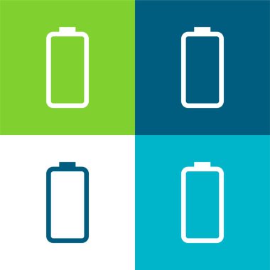 Batarya Durumu Düz Renk en az simge seti