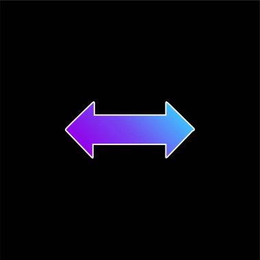 Bidirectional Arrow blue gradient vector icon clipart