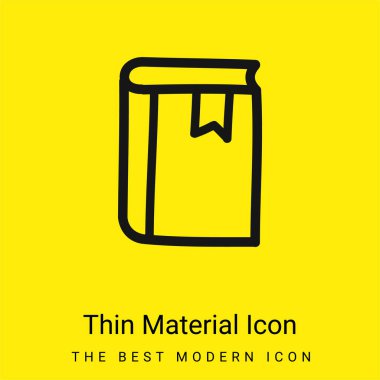 Ajanda El Çizim Aracı Taslak Asgari parlak sarı malzeme simgesi