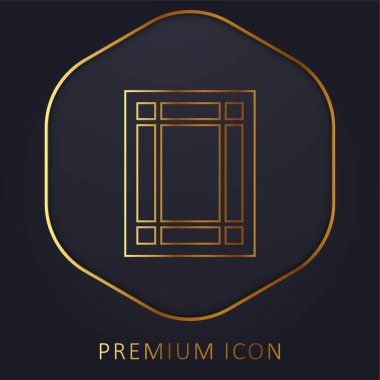 Sınırlar Boyutu Altın Hat prim logosu veya simgesi