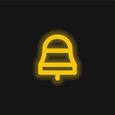 Zil sarısı parlak neon simgesi