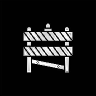 Bariyer gümüş kaplama metalik simge