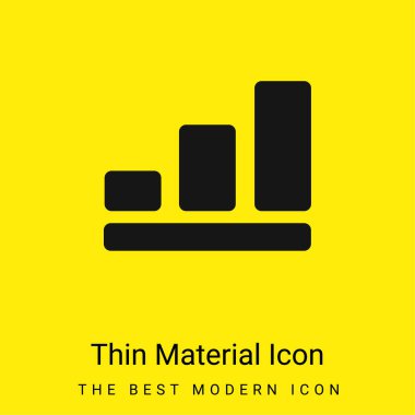 Çubuk Grafiği Asgari Parlak Sarı malzeme simgesi