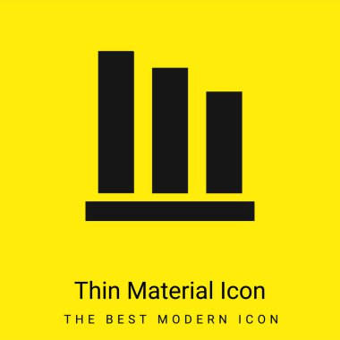 Çubuk Çizelgesi en az sarı malzeme simgesi