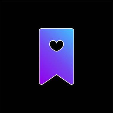 Yer imi mavi gradyan vektör simgesi