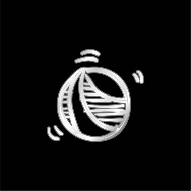 Top El Oyuncak Gümüş kaplama metalik simge