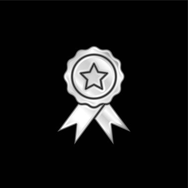 Rozet gümüş kaplama metalik simge