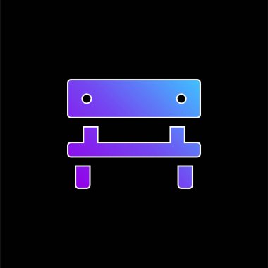 Mavi eğimli vektör simgesini sırala