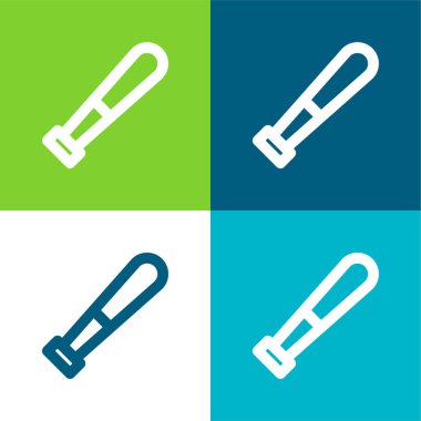 Yarasa Düz 4 renk en küçük simge kümesi