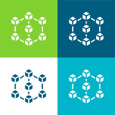 Blokzinciri Düz Düz Renk en az simge kümesi