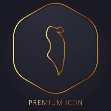 Bahreyn altın çizgisi prim logosu veya simgesi