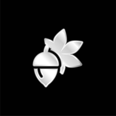 Robot gümüş kaplama metalik simge