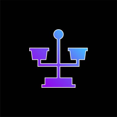 Mavi eğimli vektör simgesini dengele