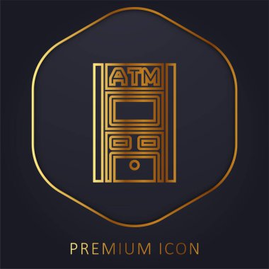 ATM altın hat prim logosu veya simgesi