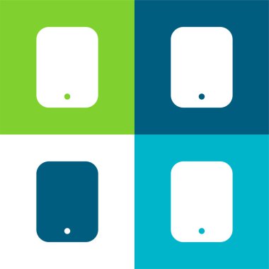 Arka İPad Düz 4 renk en küçük simge seti