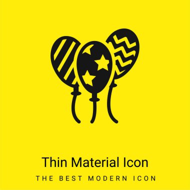 Balon en az parlak sarı madde simgesi