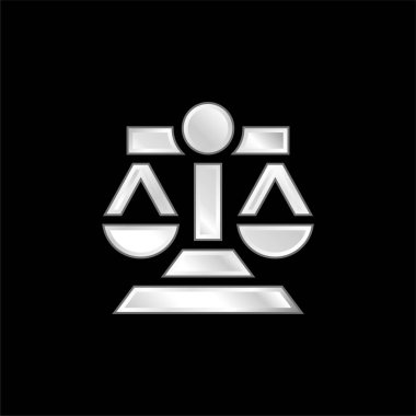 Gümüş kaplama metalik simge