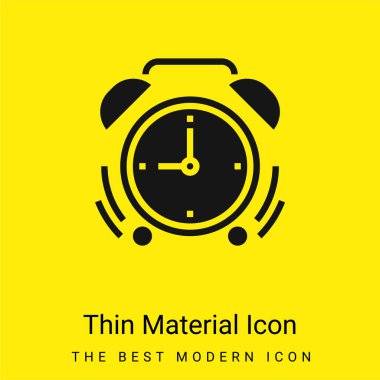 Alarm en düşük düzeyde parlak sarı madde simgesi