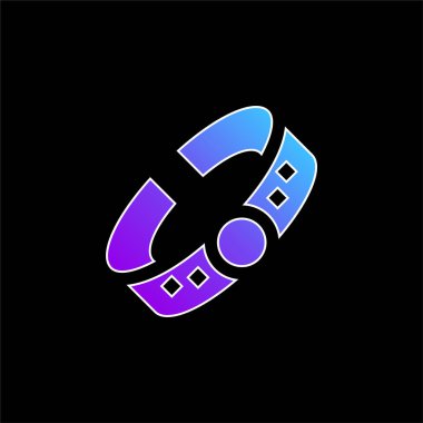 Bileklik mavi gradyan vektör simgesi